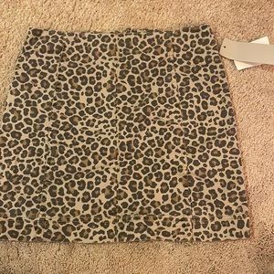 NWT cheetah skirt
